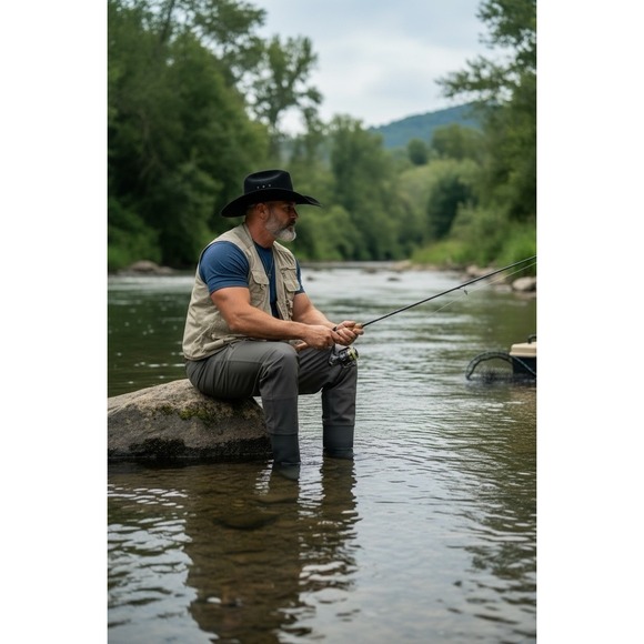 Vintage Orvis Fishing Vest Mens XL Tan Fly Field Safari Multi Pocket Mesh - Picture 6 of 9